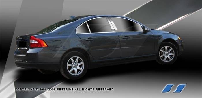 Volvo S80 SES Trim Pillar Post - 304 Mirror Shine Stainless Steel - 6PC - P205