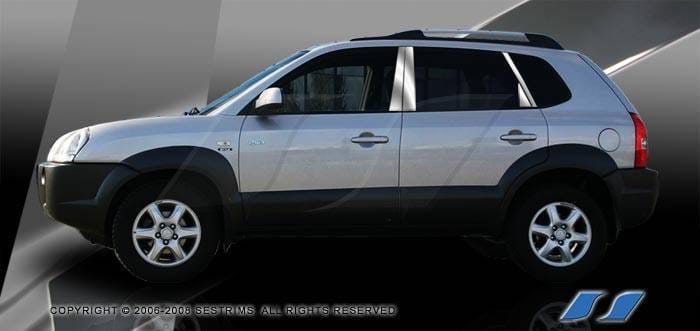 Hyundai Tucson SES Trim Pillar Post - 304 Mirror Shine Stainless Steel - 6PC - P220