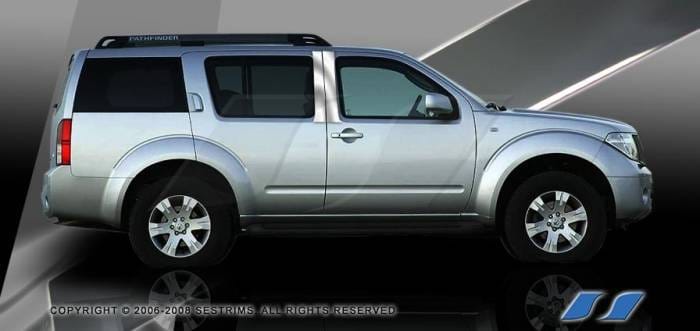 Nissan Pathfinder SES Trim Pillar Post - 304 Mirror Shine Stainless Steel - 4PC - P222