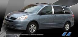 Toyota Sienna SES Trim Pillar Post - 304 Mirror Shine Stainless Steel - 6PC - P214
