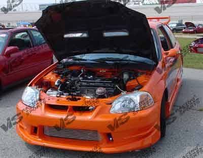 Honda Civic VIS Racing Ballistix Front Bumper - 96HDCVC2DBX-001