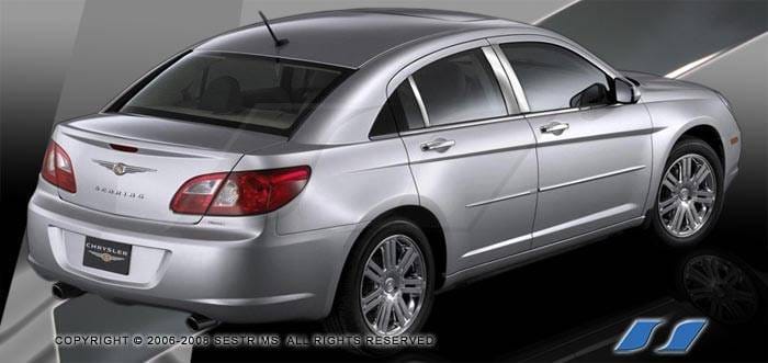 Chrysler Sebring SES Trim Pillar Post - 304 Mirror Shine Stainless Steel - 6PC - P249