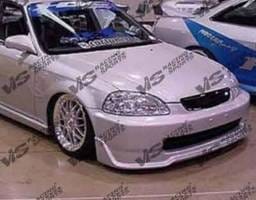 Honda Civic 2DR & 4DR VIS Racing Techno R Front Lip - 96HDCVC2DTNR-011