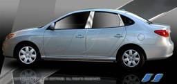 Hyundai Elantra SES Trim Pillar Post - 304 Mirror Shine Stainless Steel - 8PC - P244