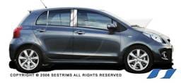 Toyota Yaris SES Trim Pillar Post - 304 Mirror Shine Stainless Steel - 4PC - P260