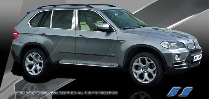 BMW X5 SES Trim Pillar Post - 304 Mirror Shine Stainless Steel - 6PC - P261