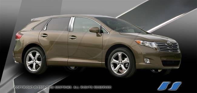 Toyota Venza SES Trim Pillar Post - 304 Mirror Shine Stainless Steel - 8PC - P263