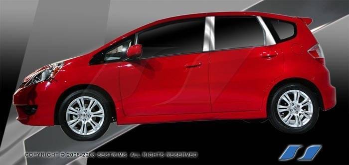 Honda Fit SES Trim Pillar Post - 304 Mirror Shine Stainless Steel - 6PC - P253
