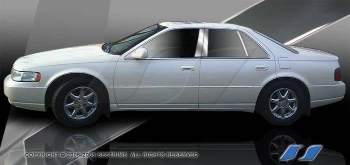 Cadillac Seville SES Trim Pillar Post - 304 Mirror Shine Stainless Steel - 6PC - P264