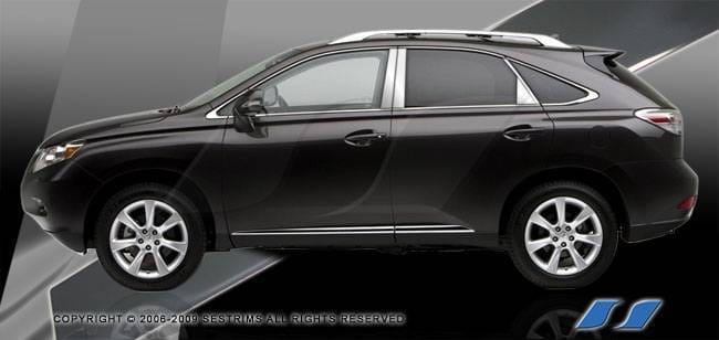 Lexus RX SES Trim Pillar Post - 304 Mirror Shine Stainless Steel - 8PC - P266