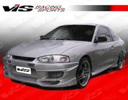 Mitsubishi Mirage 2DR VIS Racing Tranz Front Bumper - 97MTMIR2DTZ-001