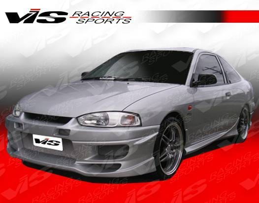 Mitsubishi Mirage 2DR VIS Racing Tranz Front Bumper - 97MTMIR2DTZ-001
