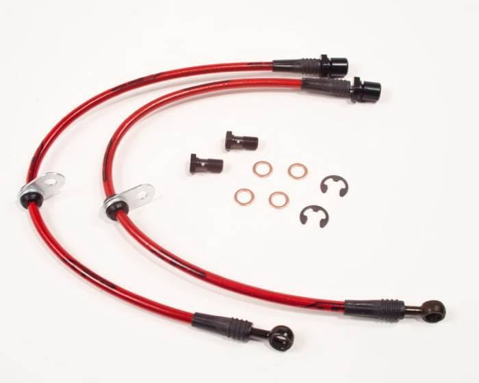 Subaru Legacy Agency Power Steel Braided Brake Lines - Front - AP-BL-405