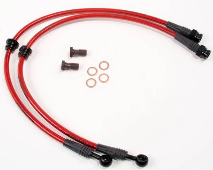 Mitsubishi Evolution 8 Agency Power Steel Braided Brake Lines - Front - AP-CT9A-405