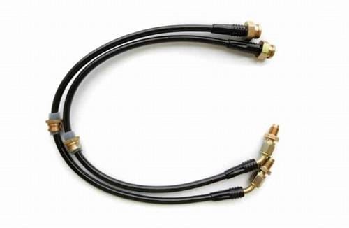Mitsubishi Eclipse Agency Power Steel Braided Brake Lines - Front - AP-DSM2G-405