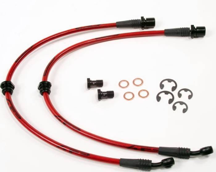 Subaru Impreza Agency Power Steel Braided Brake Lines - Rear - AP-GC8-410