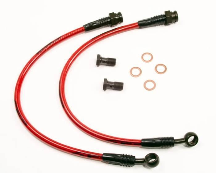 Mazda RX-7 Agency Power Steel Braided Brake Lines - Rear - AP-FD3S-410