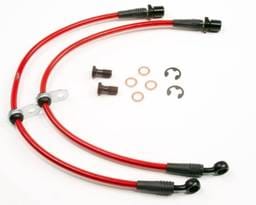 Subaru WRX Agency Power Steel Braided Brake Lines - Front - AP-GDBC-405