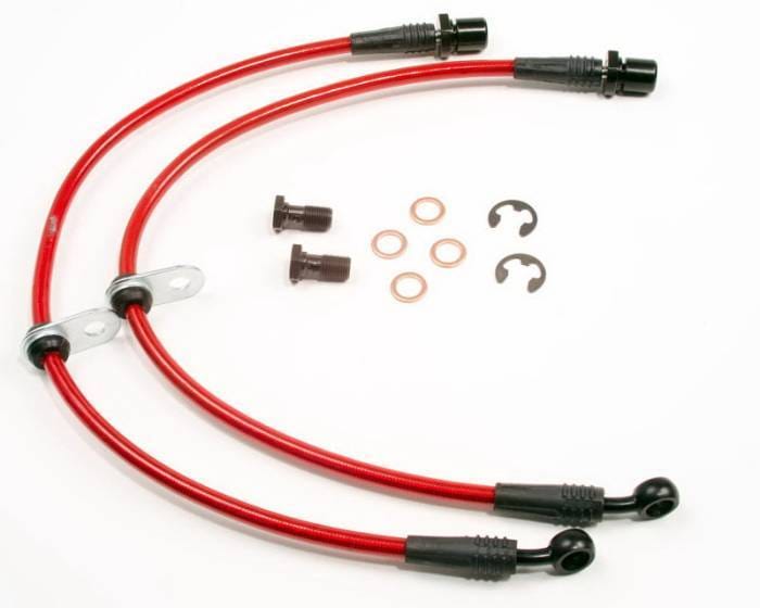 Subaru WRX Agency Power Steel Braided Brake Lines - Front - AP-GDBC-405