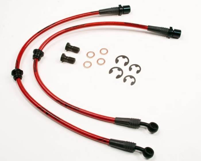 Subaru WRX Agency Power Steel Braided Brake Lines - Rear - AP-GDBC-410
