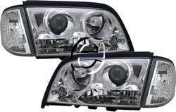 Chrome Clear Pro Headlights With Corner