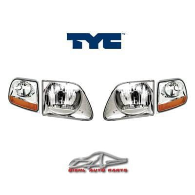 Chrome Clear TYC Headlights With Corner