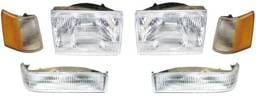 Clear Headlights With Amber Corner