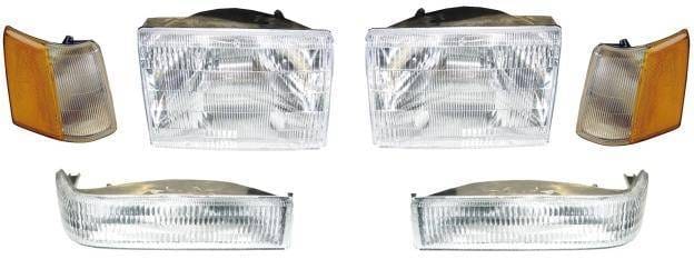 Clear Headlights With Amber Corner