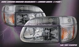Euro Chrome Headlights With Corner