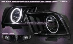 JDM Black Halo Headlights With Corner