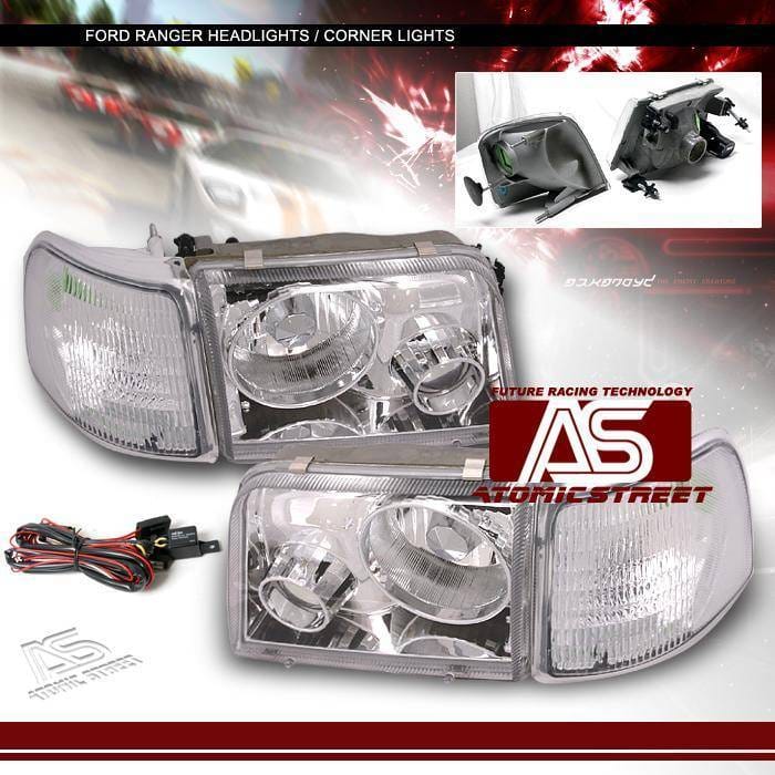 Euro Chrome Pro Headlights With Corner