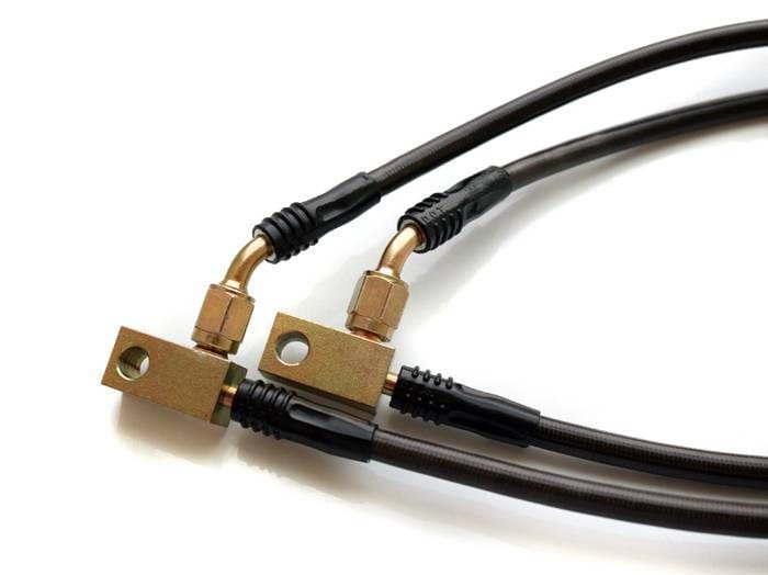 Nissan 350Z Agency Power Steel Braided Brembo Brake Lines - Front - AP-Z33B-405 thumbnail 2