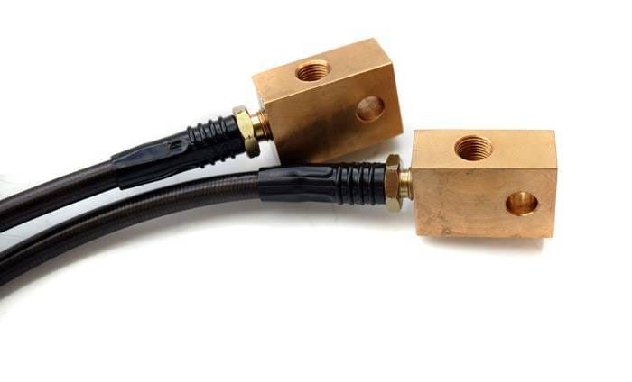Nissan 350Z Agency Power Steel Braided Brembo Brake Lines - Front - AP-Z33B-405 thumbnail 4