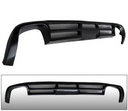 Audi A4 4 Car Option Polyurethane Type A Style Rear Bumper Lip - BLR-AA407A-PU