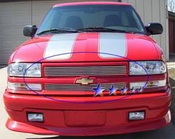 Chevrolet S10 APS Billet Grille - Criss Cross - Upper - Aluminum - C65705A