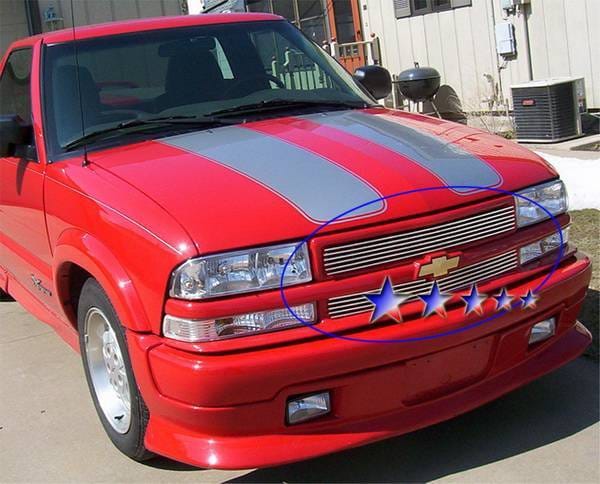 Chevrolet S10 APS Billet Grille - Criss Cross Style - Upper - Stainless Steel - C65705S