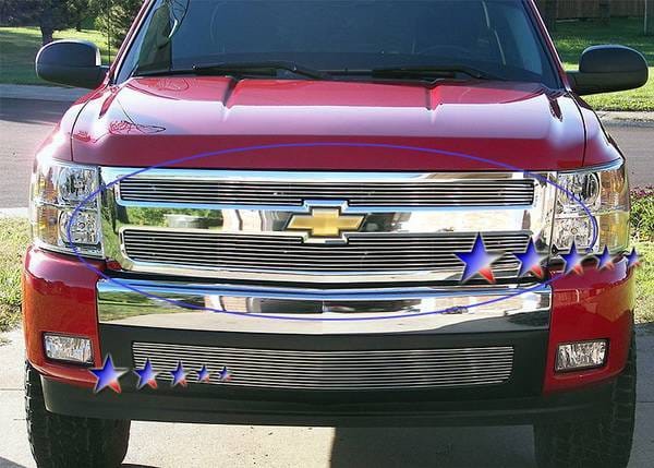 Chevrolet Silverado APS Billet Grille - Upper - Aluminum - C65766A