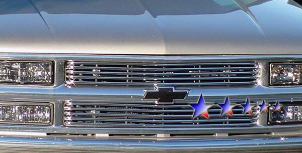 Chevrolet CK Truck APS Tubular Grille - 6 Bars - Upper - Stainless Steel - C68706S