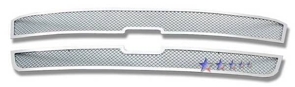 Chevrolet Silverado APS Wire Mesh Grille - Upper - Stainless Steel - C75717T thumbnail 2