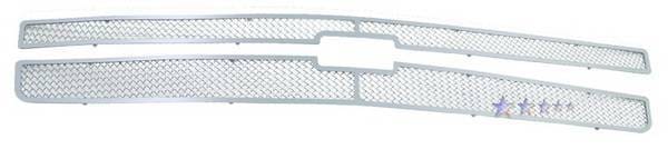 Chevrolet Silverado APS Wire Mesh Grille - Upper - Stainless Steel - C75766T thumbnail 2