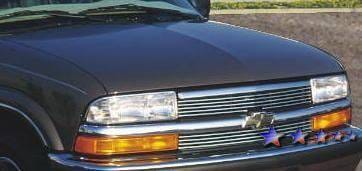 Chevrolet S10 APS Billet Grille - Horizontal Bar - Upper - Stainless Steel - C85044S