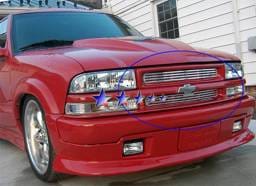 Chevrolet Blazer APS CNC Grille - Criss Cross Style - Upper - Aluminum - C95705A