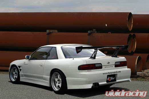 Nissan 240SX Chargespeed Body Kit Conversion to S-15 Wide Body FK with Vented Carbon Hood - CS7073FK4 thumbnail 4