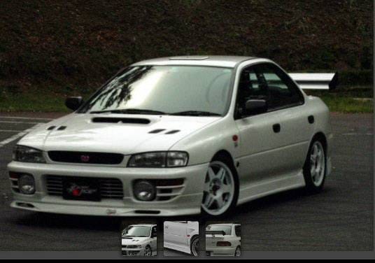 Subaru Impreza Chargespeed Version 1 Full Lip Kit with Type-2 Side Skirts - 4PC - CS976FLK1/2