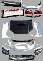 Subaru Impreza Chargespeed Body Kit Conversion to 2004-2005 Front End with Lip - CS977FELLK