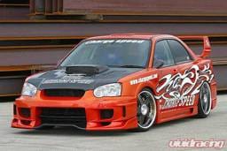 Subaru Impreza Chargespeed Peanut Eye Wide Body Super GT Full Body Kit with 3D Center - CS977FKDW
