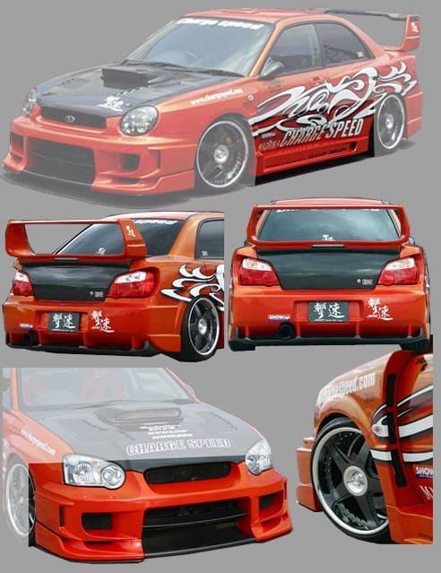 Subaru Impreza Chargespeed Peanut Eye Wide Body Super GT Full Body Kit with Straight Center - CS977FKSW