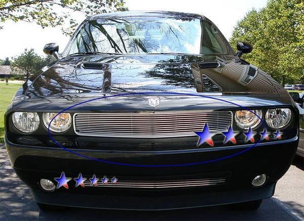 Dodge Challenger APS Billet Grille - Upper - Stainless Steel - D66607S