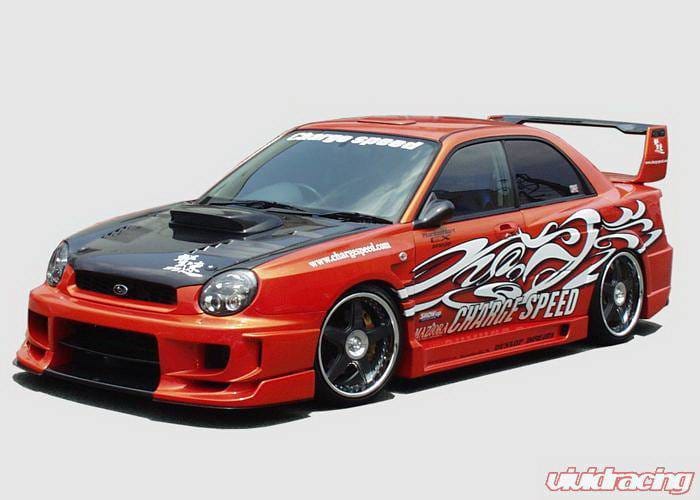 Subaru Impreza Chargespeed Round Eye Type-2 Wide Body Full Body Kit with Straight - CS978FKSW thumbnail 3