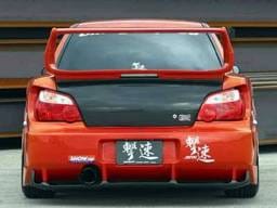 Subaru Impreza Chargespeed Round Eye Wide Body Super GT Rear Bumper with Diffuser - CS978RBW